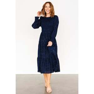 Baltic Born Stockholm Smocked Dress | Midnight Blue Size 2XL NWT